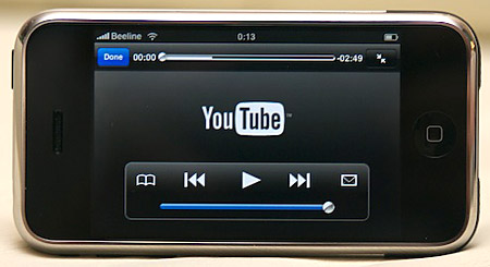iPhone OS 1 YouTube app (2007)
